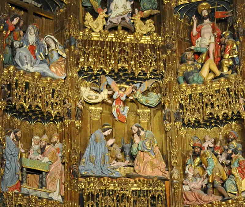 tolede, cathedraledetail, retable